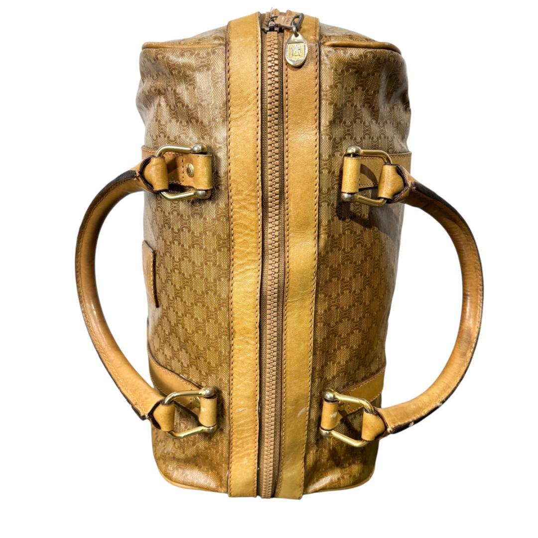 CELINE セリーヌ マカダム　レザー　ボストンバッグ　オールドセリーヌ