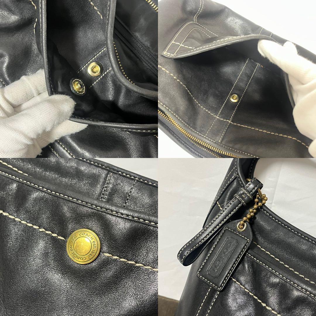 ✨極美品✨　coach ハンドバッグ　ミニバッグ　レザー　ブラック