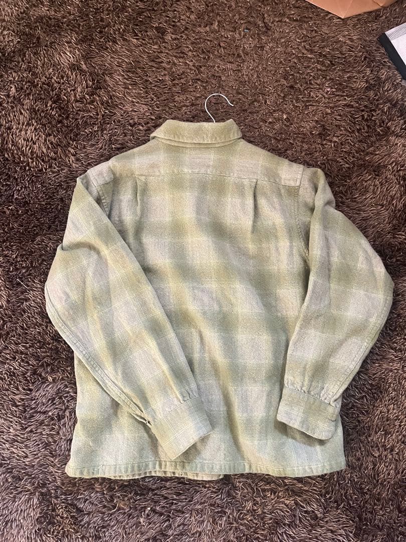 60’s PENDLETON オンブレ ボードシャツ　グリーンベース