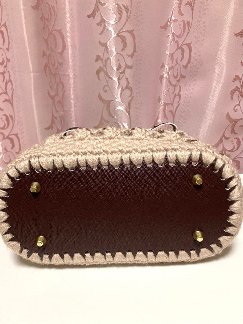 ♥️手編み♥️ハンドメイド♥️いちごフリルバッグ♥️いちごバッグ♥️