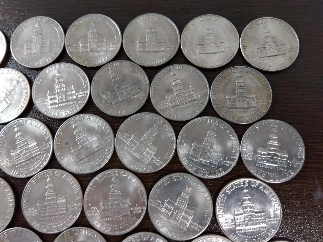【アメリカ・大量】１９７６年 建国２００年記念 ハーフダラー５０枚！