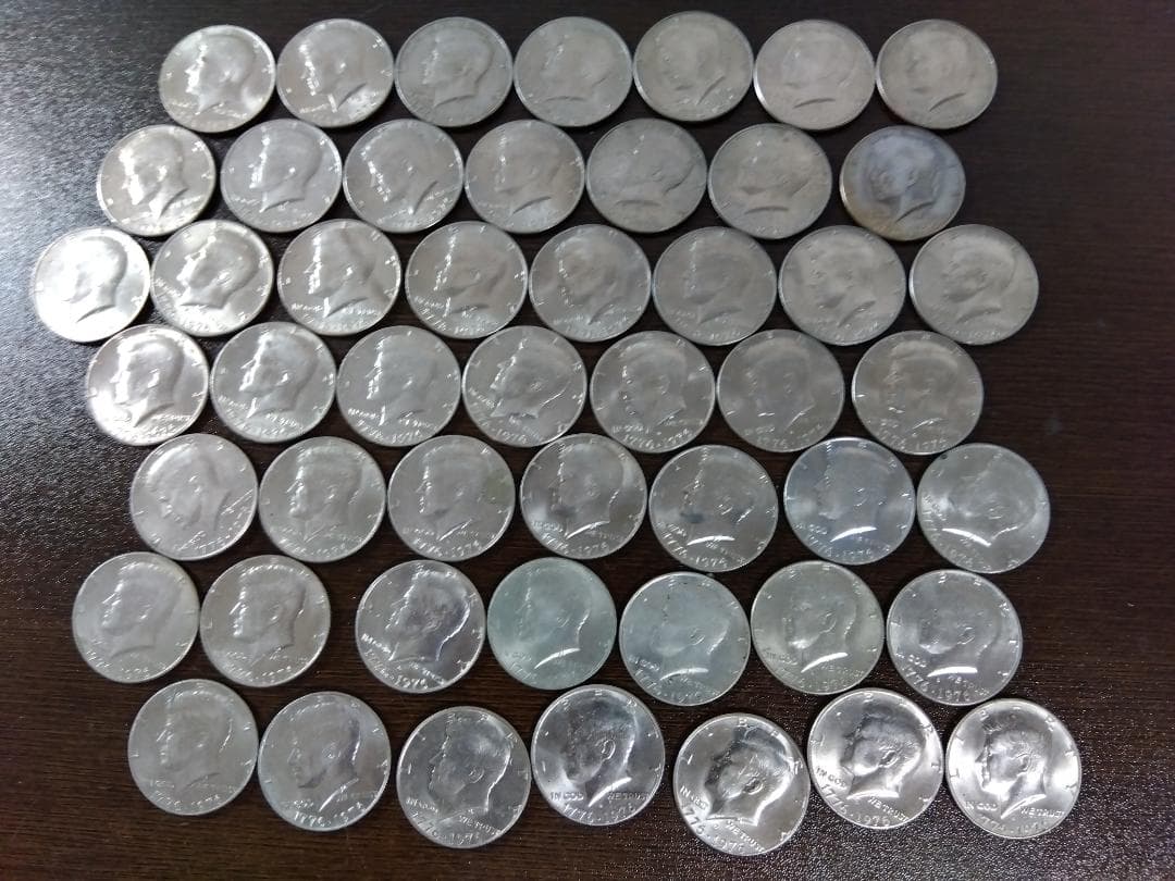 【アメリカ・大量】１９７６年 建国２００年記念 ハーフダラー５０枚！