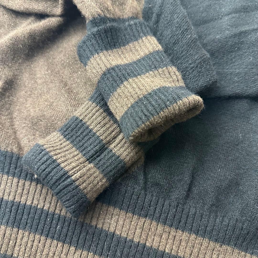極美品 CHANEL VINTAGE カシミヤ100% バイカラー ニット ココ