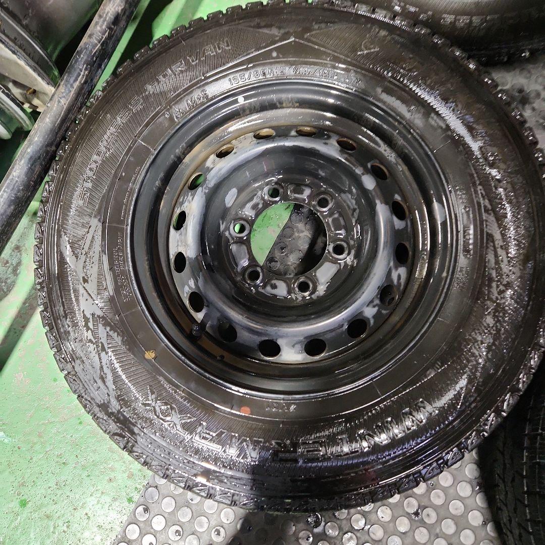 195/80R15　107/105　スタッドレス ハイエース鉄ホイール付き