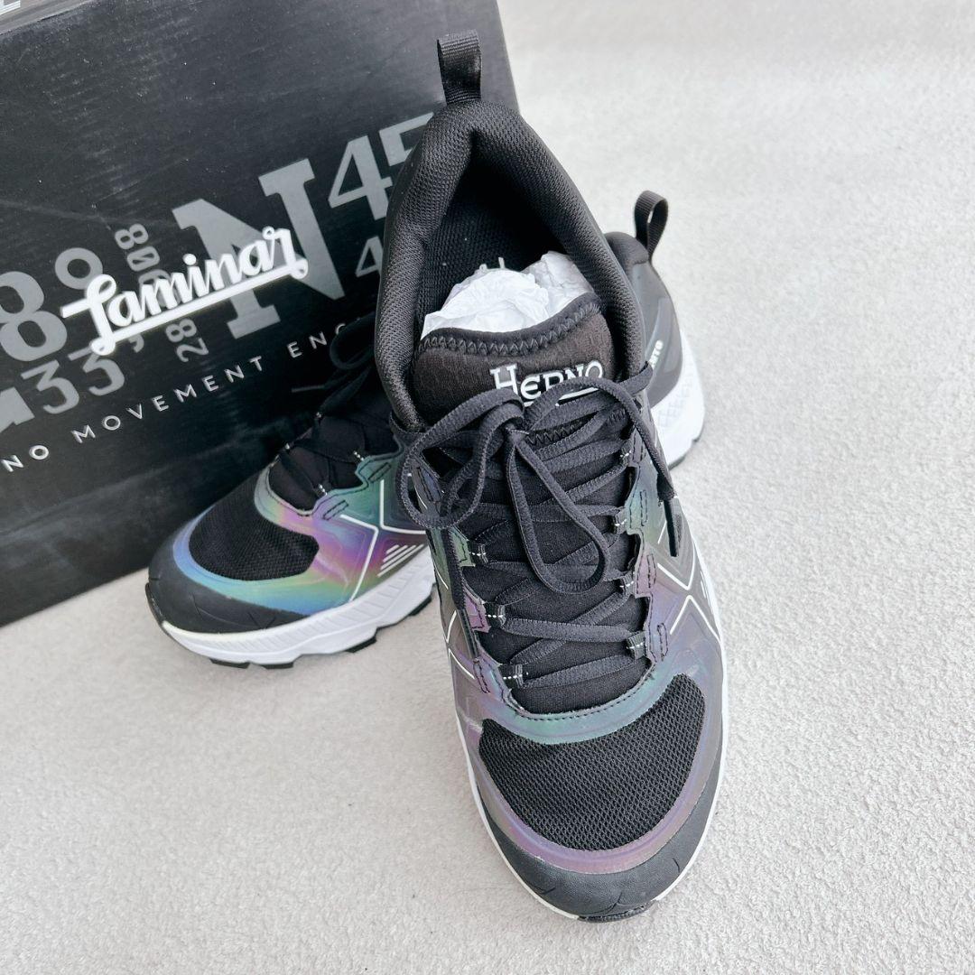 未使用 HERNO ヘルノ ラミナー×スカルパ トレランスニーカー 箱付き