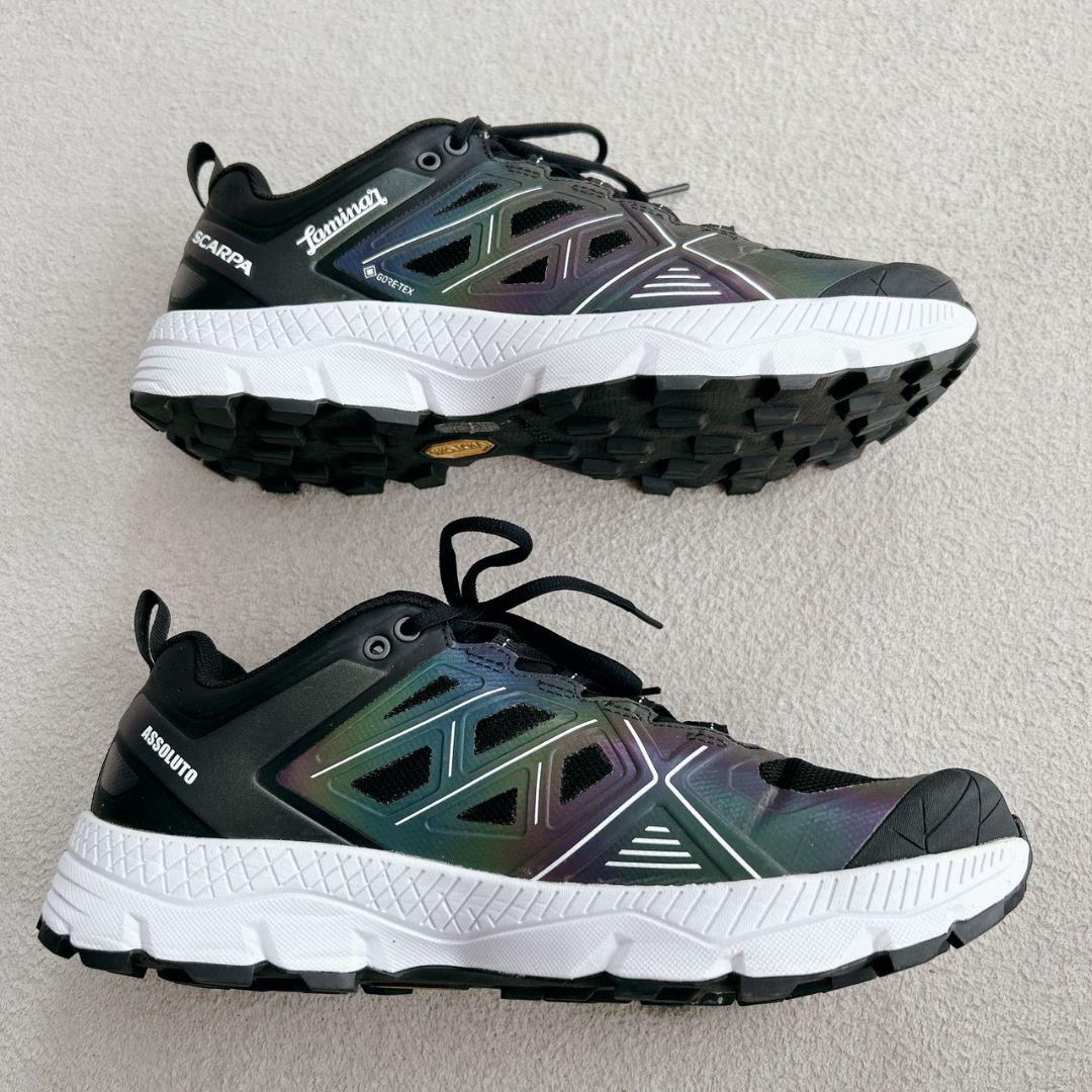 未使用 HERNO ヘルノ ラミナー×スカルパ トレランスニーカー 箱付き