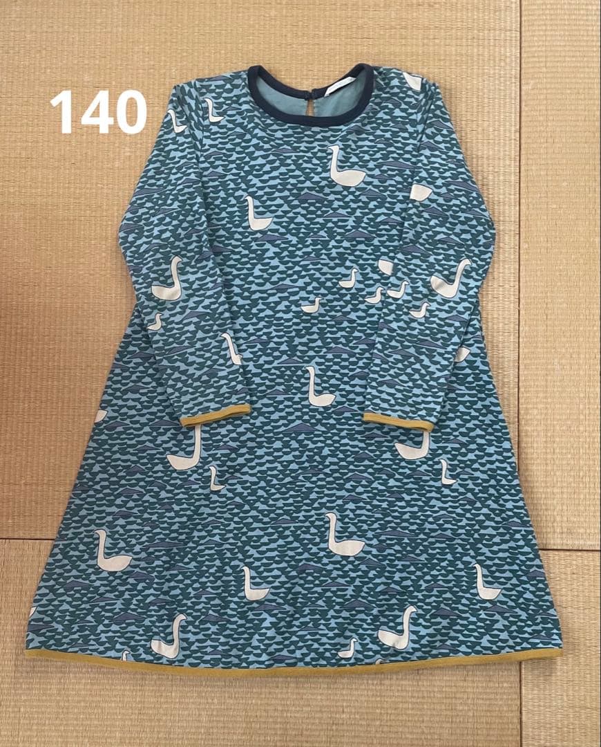 ミナペルホネン　ワンピース　カットソー　140