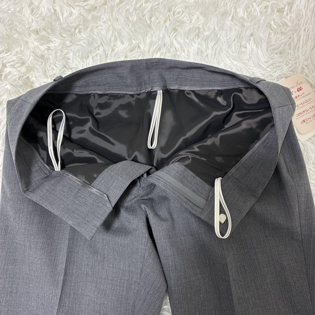 新品タグ付レミュー Les mues パンツスーツ セットアップ M ストライプ