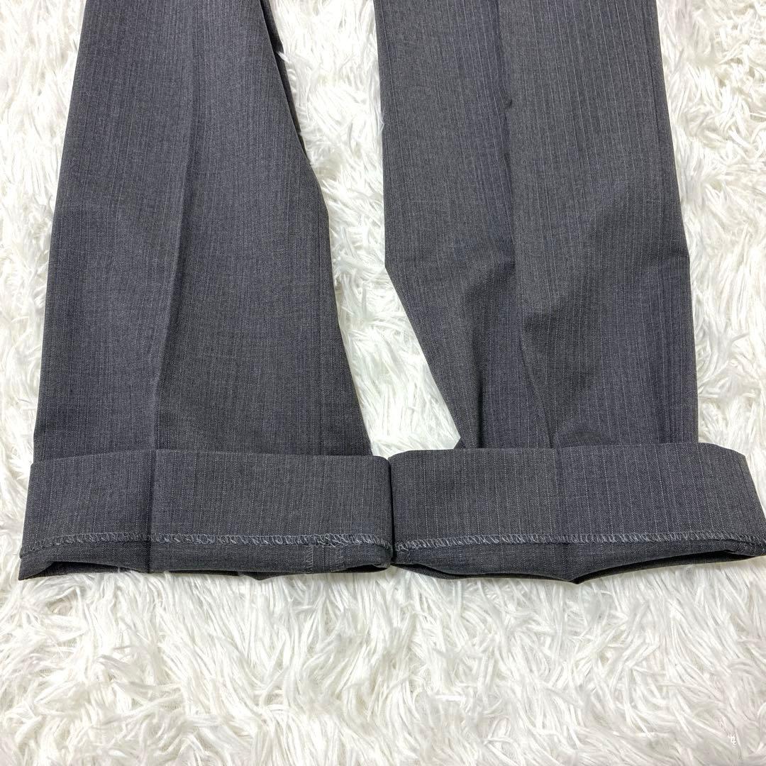 新品タグ付レミュー Les mues パンツスーツ セットアップ M ストライプ