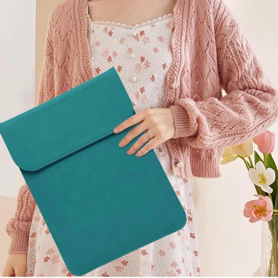 HYZUO 13インチ MacBook Air 薄型 収納袋付き 撥水加工 緑