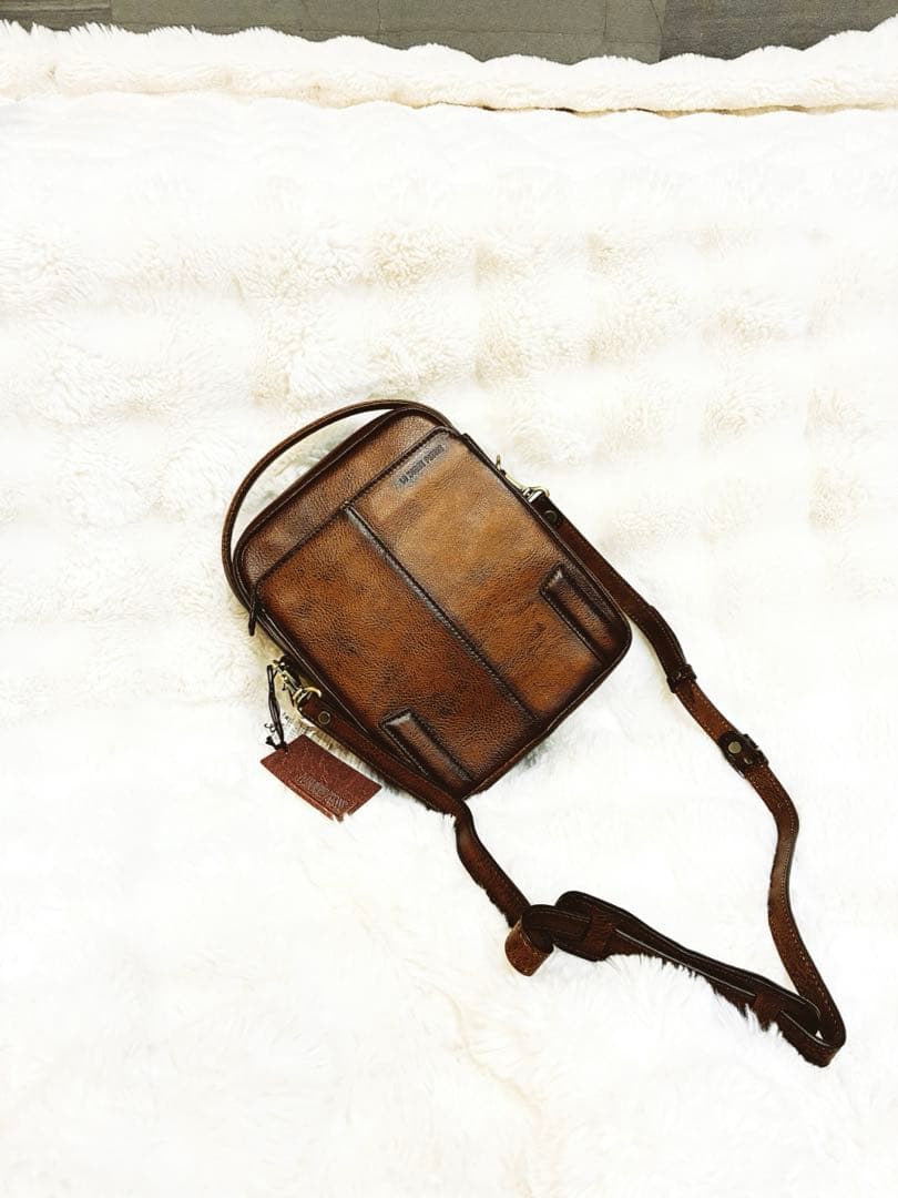 ロオムプレッセ 本革（牛革）ショルダーバッグ 日本製 未使用 メンズ