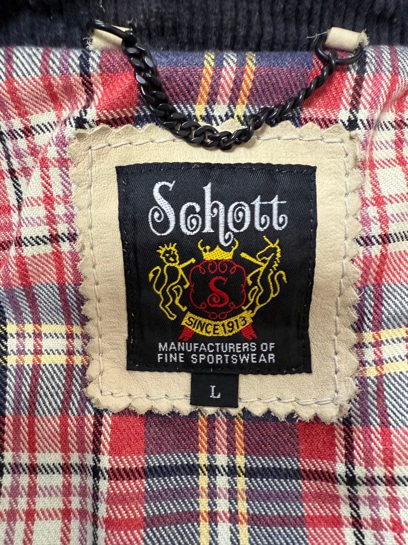 【美品】Schott シングルライダース クラシックレーサー Lサイズ