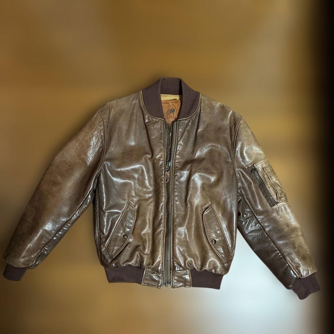 GOLDENBEAR ゴールデンベア レザー MA-1JKT