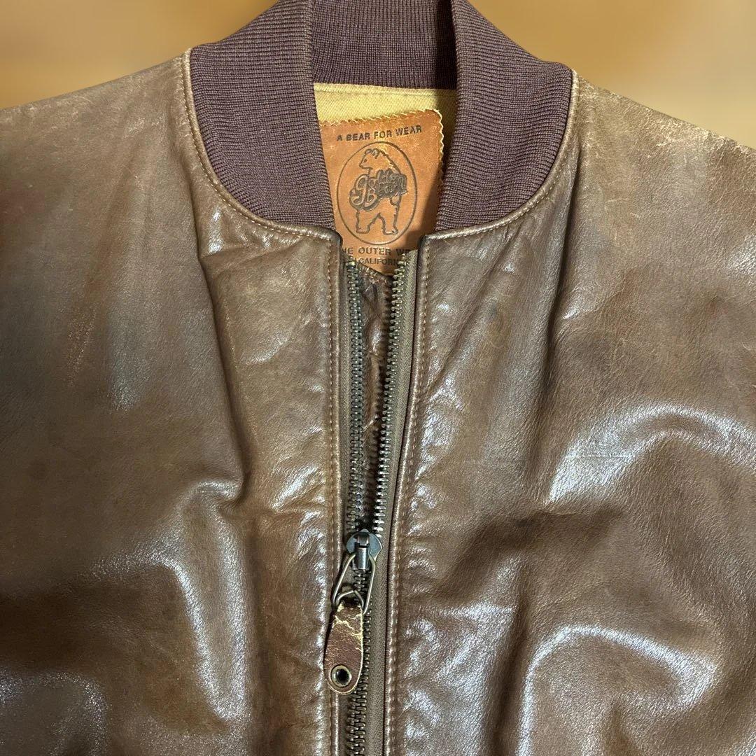 GOLDENBEAR ゴールデンベア レザー MA-1JKT