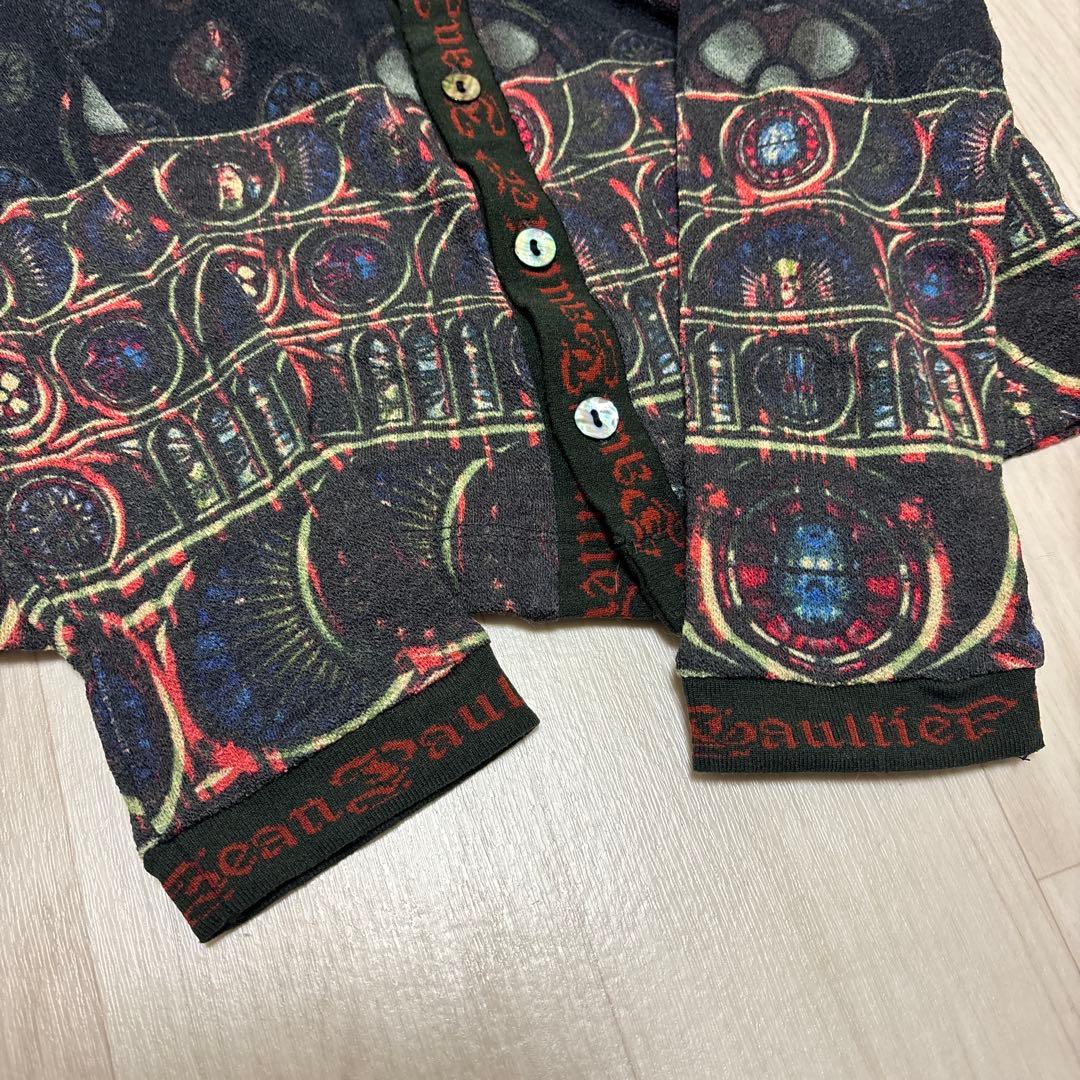 希少★Jean Paul GAULTIER★総柄★シャツ★伸縮★48★アート柄