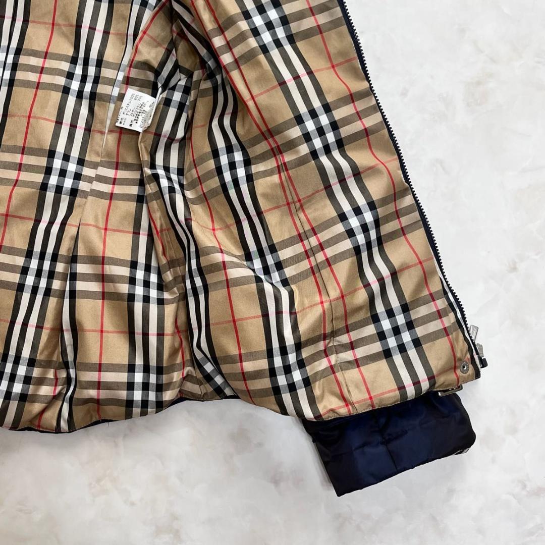 【美品】BURBERRY ダウンジャケット ノバチェック　ホースロゴ　S相当