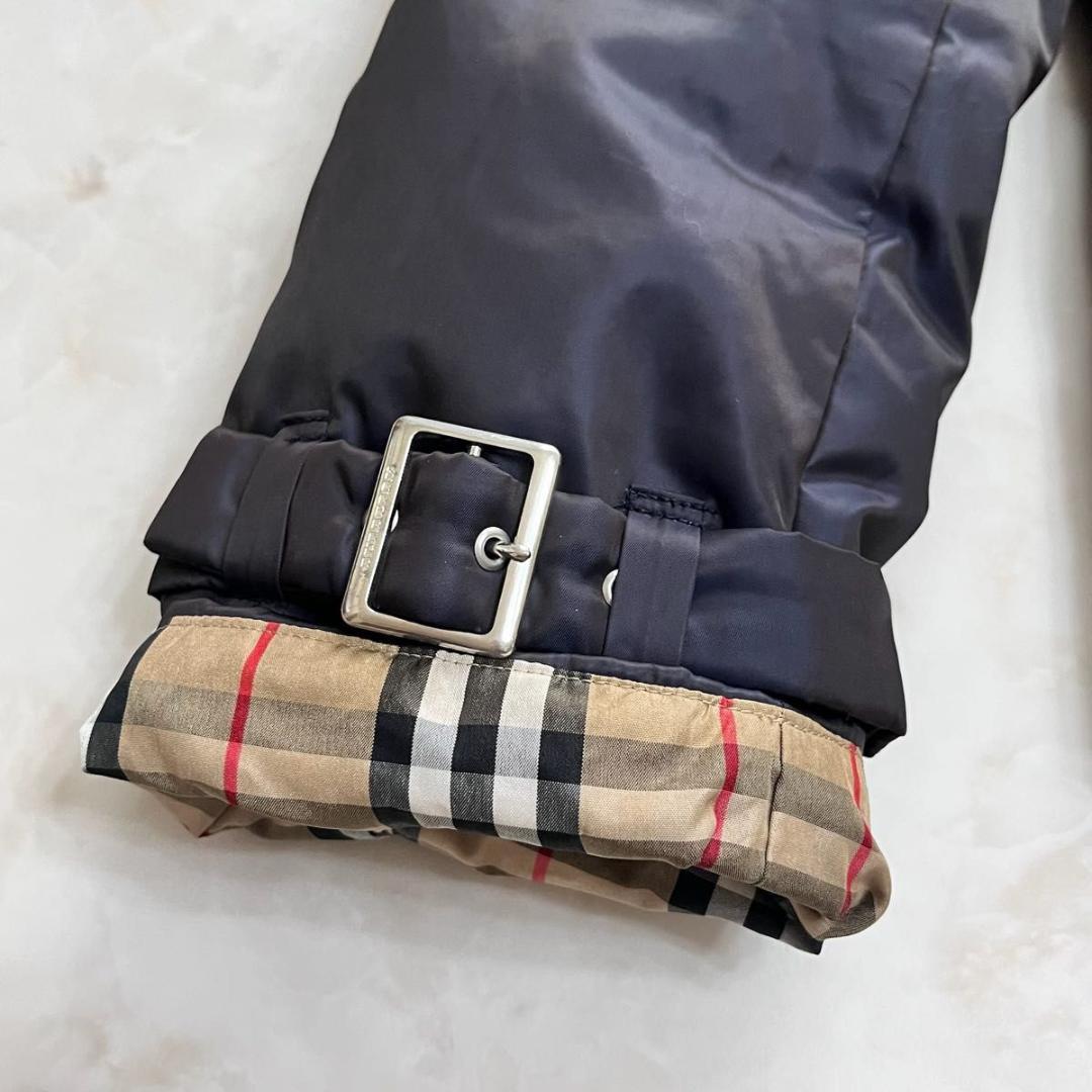 【美品】BURBERRY ダウンジャケット ノバチェック　ホースロゴ　S相当