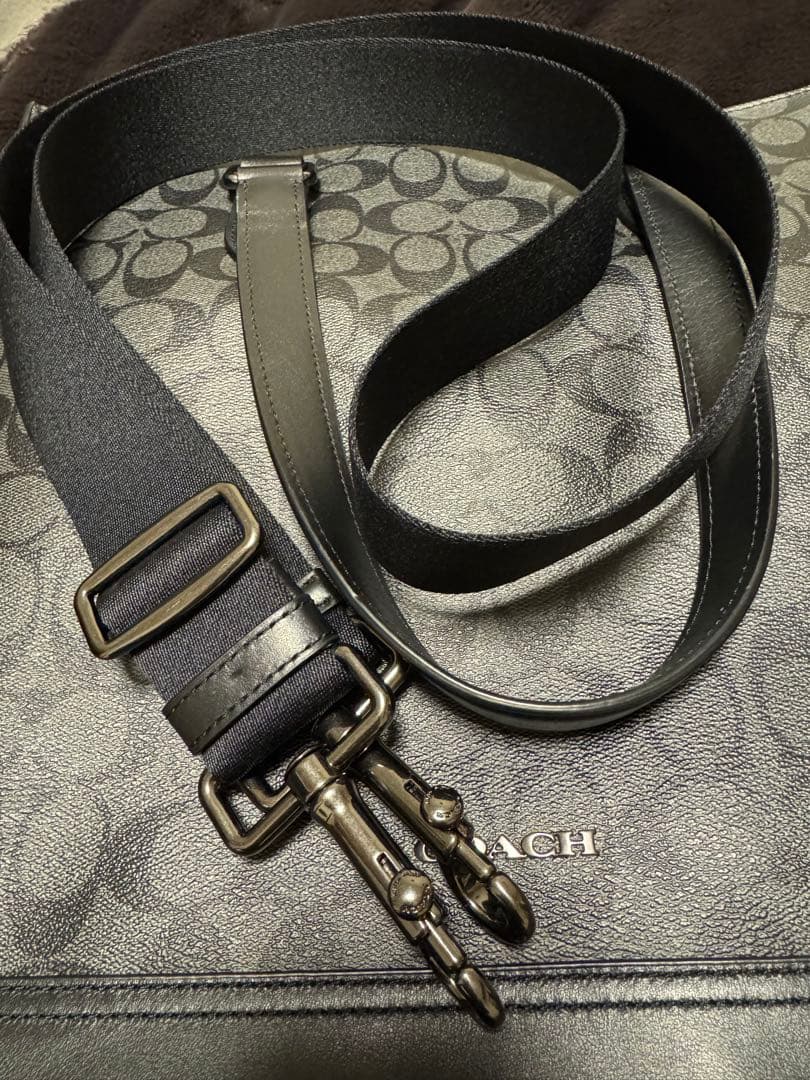 COACHトートバック 2way ショルダー シグネチャー キャンバス