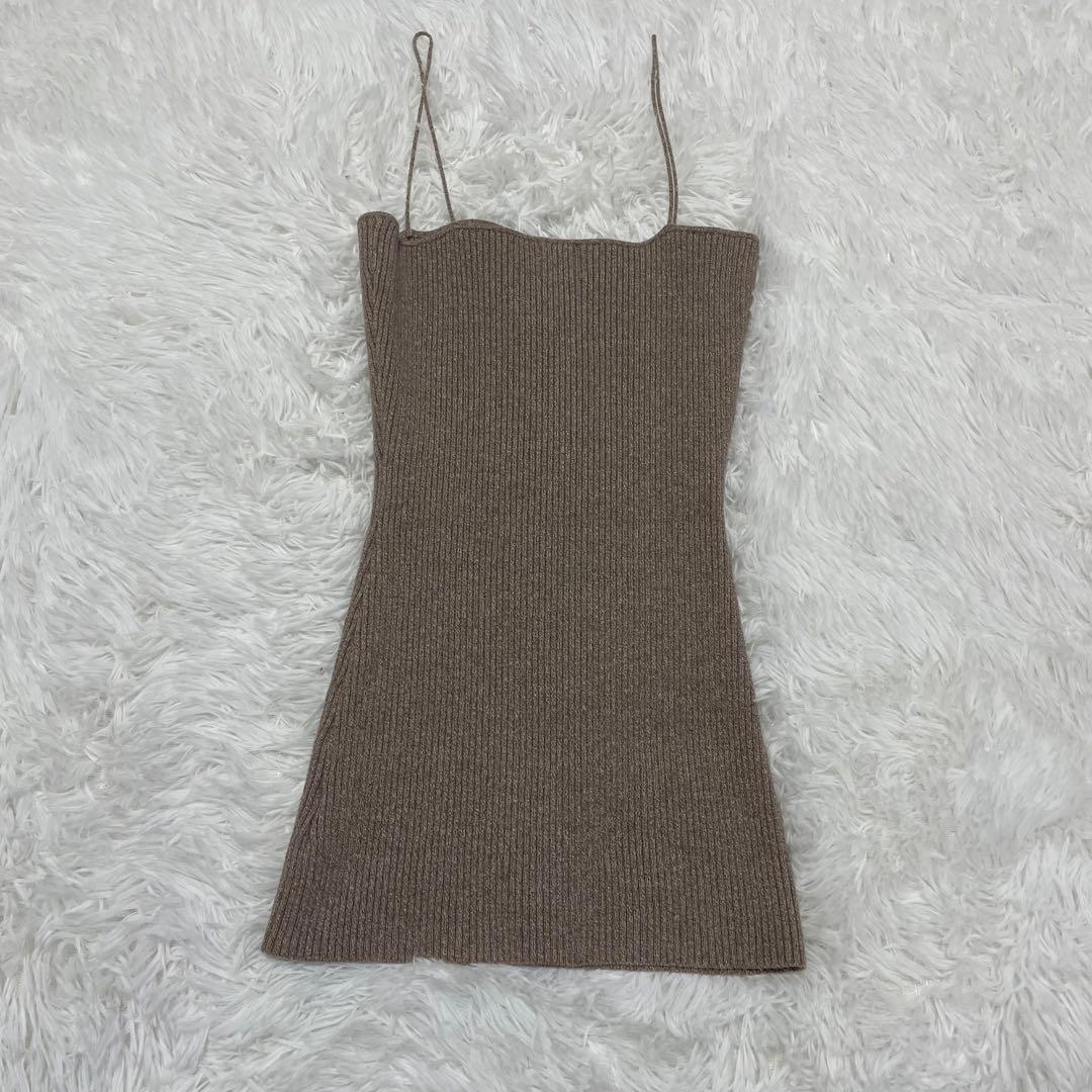 美品　mediam ミディアム　Knit Bare Top