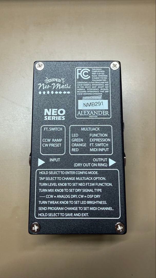 【美品】Alexander Pedals Super Neo-Matic
