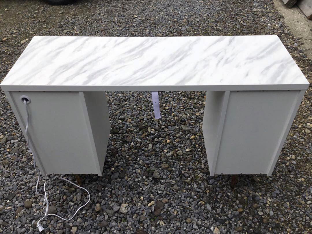 Francfranc エルドラド コスメデスク 白 大理石調 フランフラン