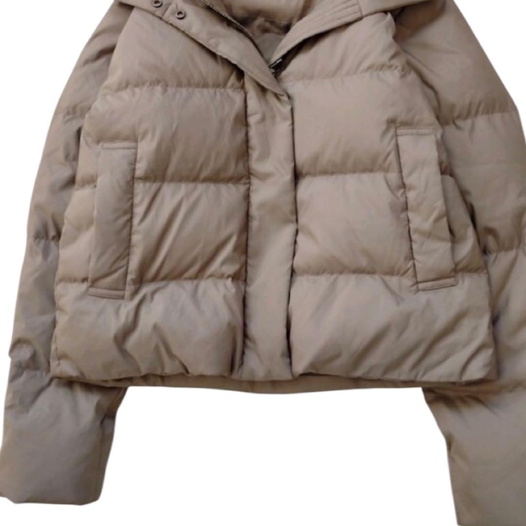 極美品☆希少☆アーバンリサーチ　ラビットフードストレッチショートダウン　ブラウン