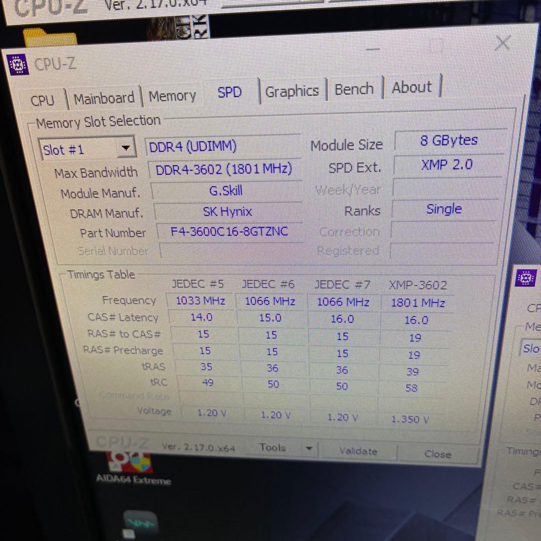 複数テスト済 G.SKILL Trident Z RGB 16GB 3600
