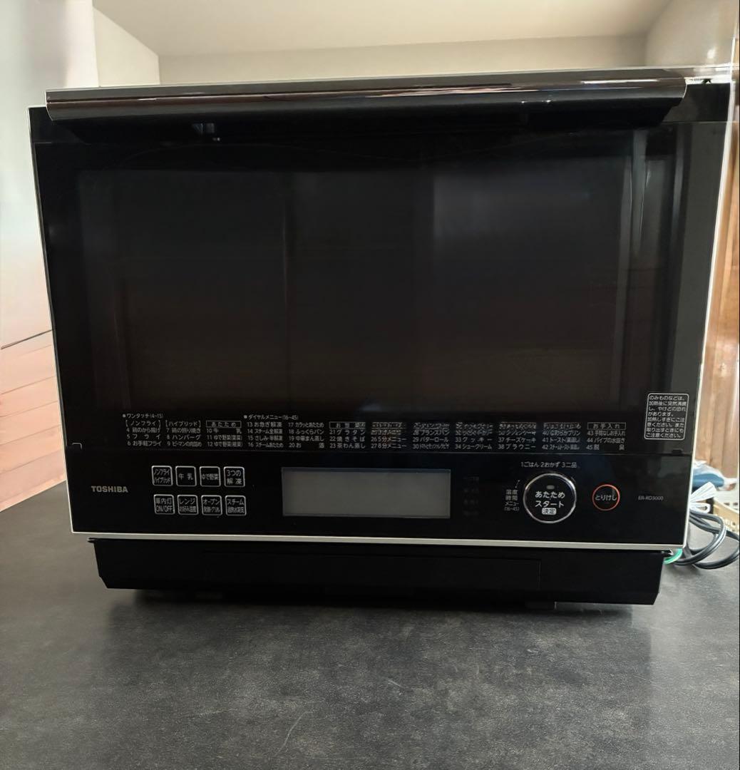 訳アリ TOSHIBA 石窯ドーム オーブンレンジ ER-RD3000 角皿つき