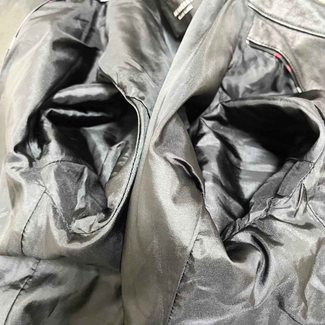 美品✨バーバリーブラックレーベル レザージャケット ダブルライダース 羊革 黒M