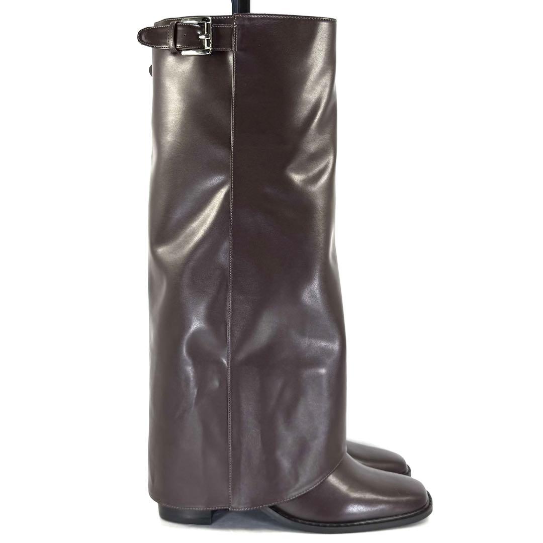 【FRAY ID.】フレイアイディー （24.5） ゲートルロングブーツ 新品