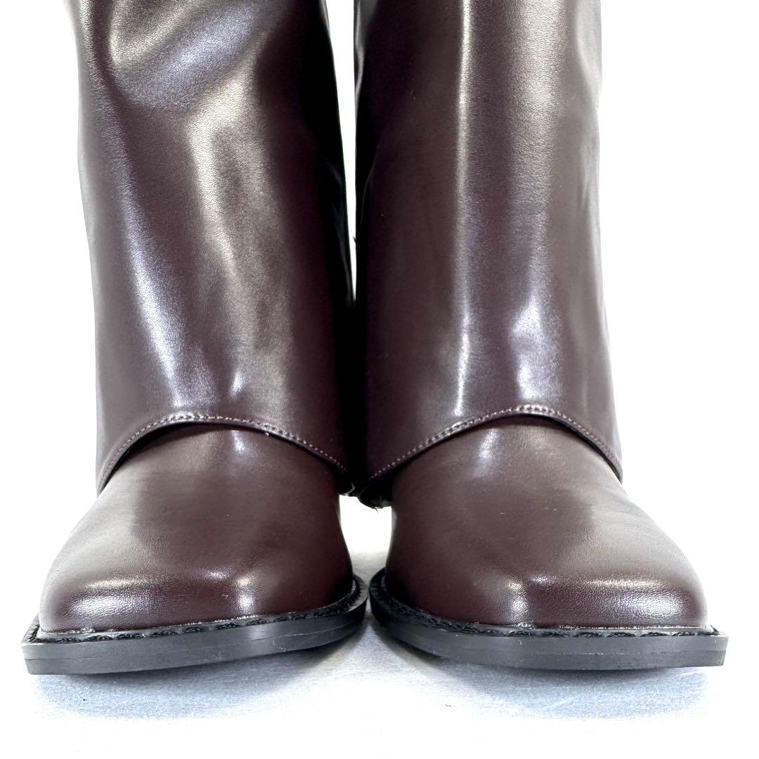 【FRAY ID.】フレイアイディー （24.5） ゲートルロングブーツ 新品