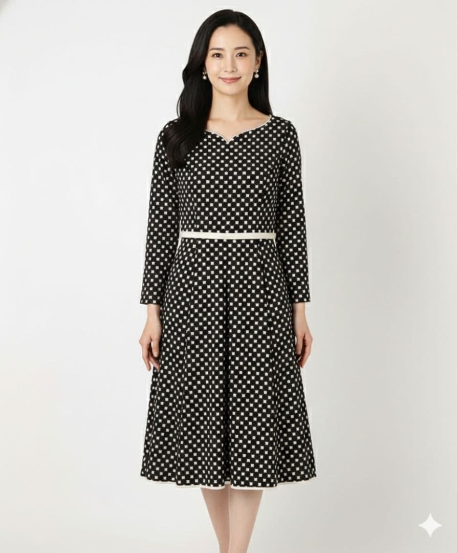 美品 TOCCA CLOVER STAMP ドレス