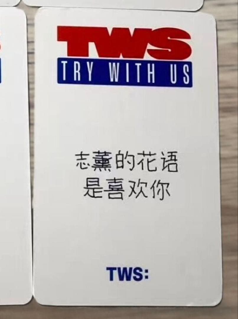 TWS ジフン TRY WITH US yizhiyu yzy 限定 トレカ