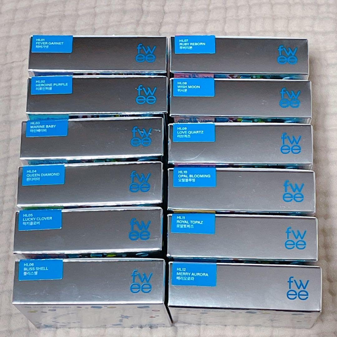 fwee ハイライト グリッツストーンハイライター 全色セット