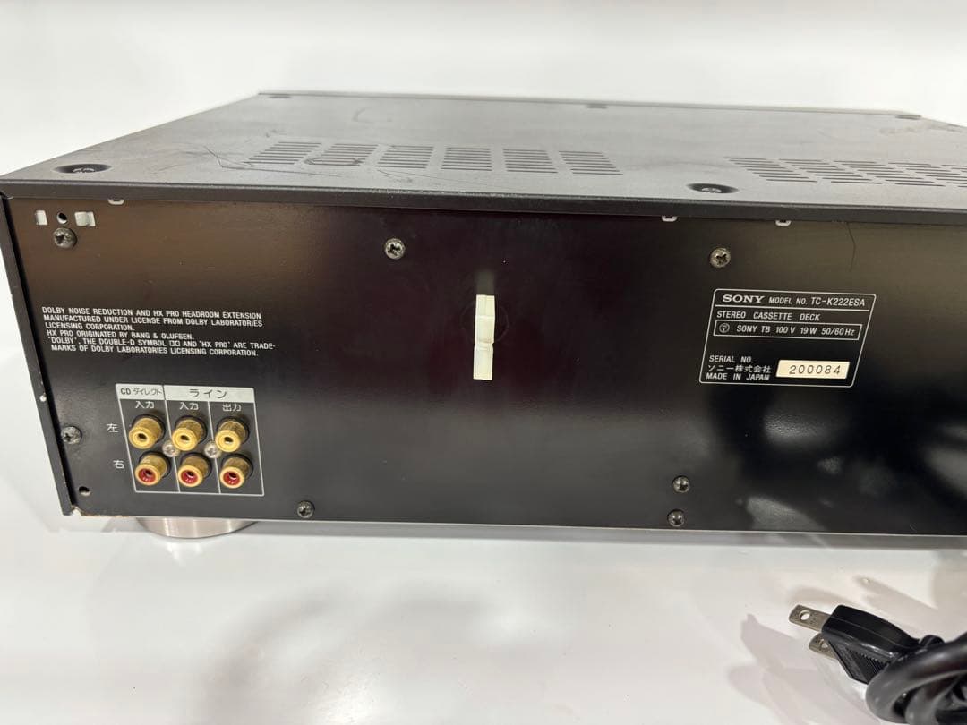 T35 SONY K222ESA カセットデッキ