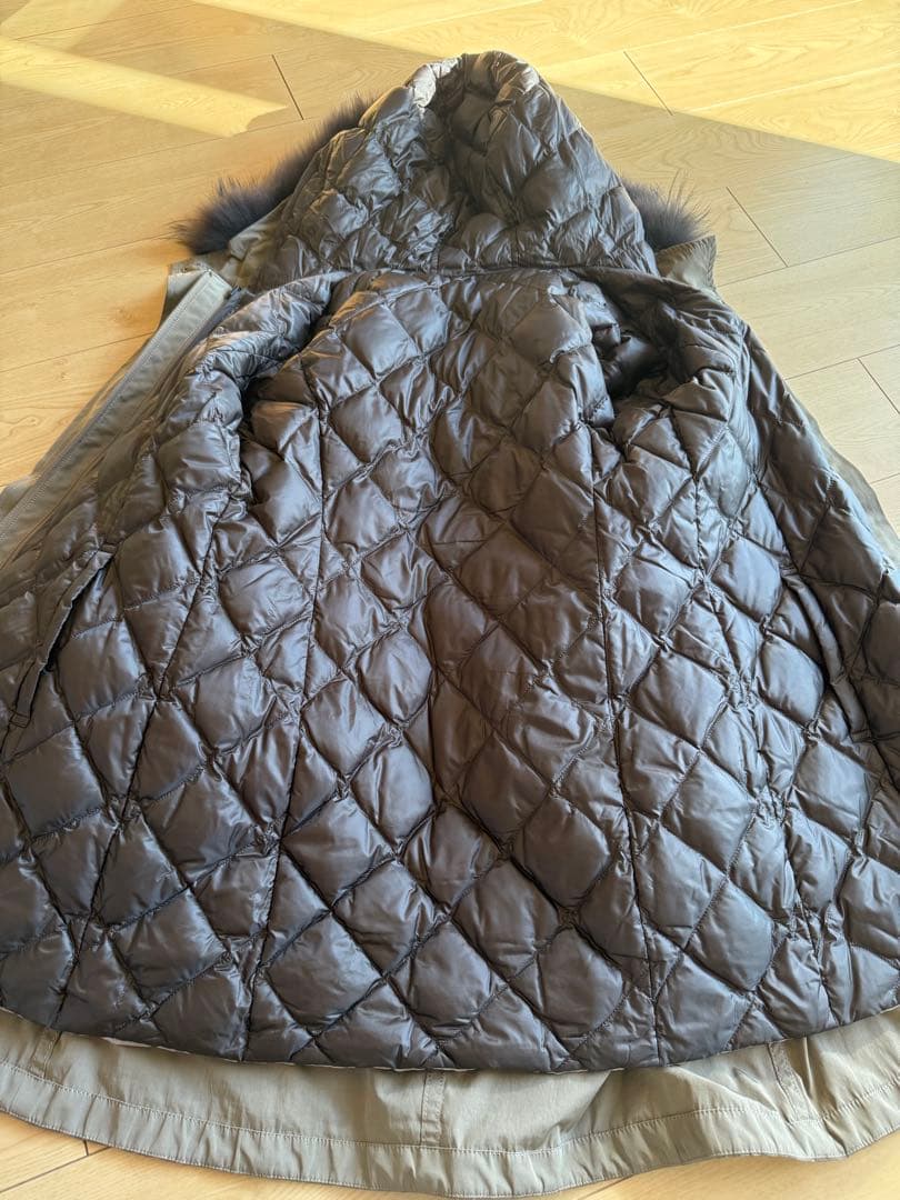 美品 23区Lモッズコート 40ライナー・ファー取り外し可 4way