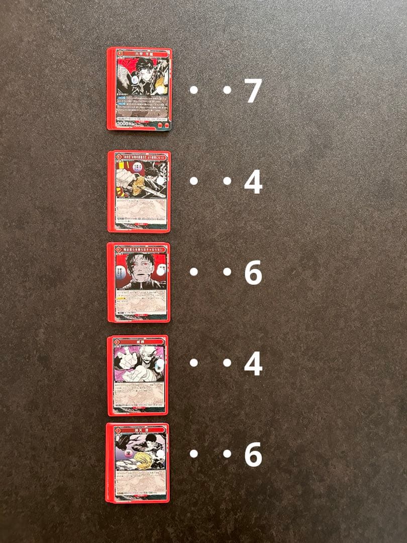 ユニオンアリーナ　カグラバチ　赤デッキ　六平千紘・漣伯理・柴登吾　①