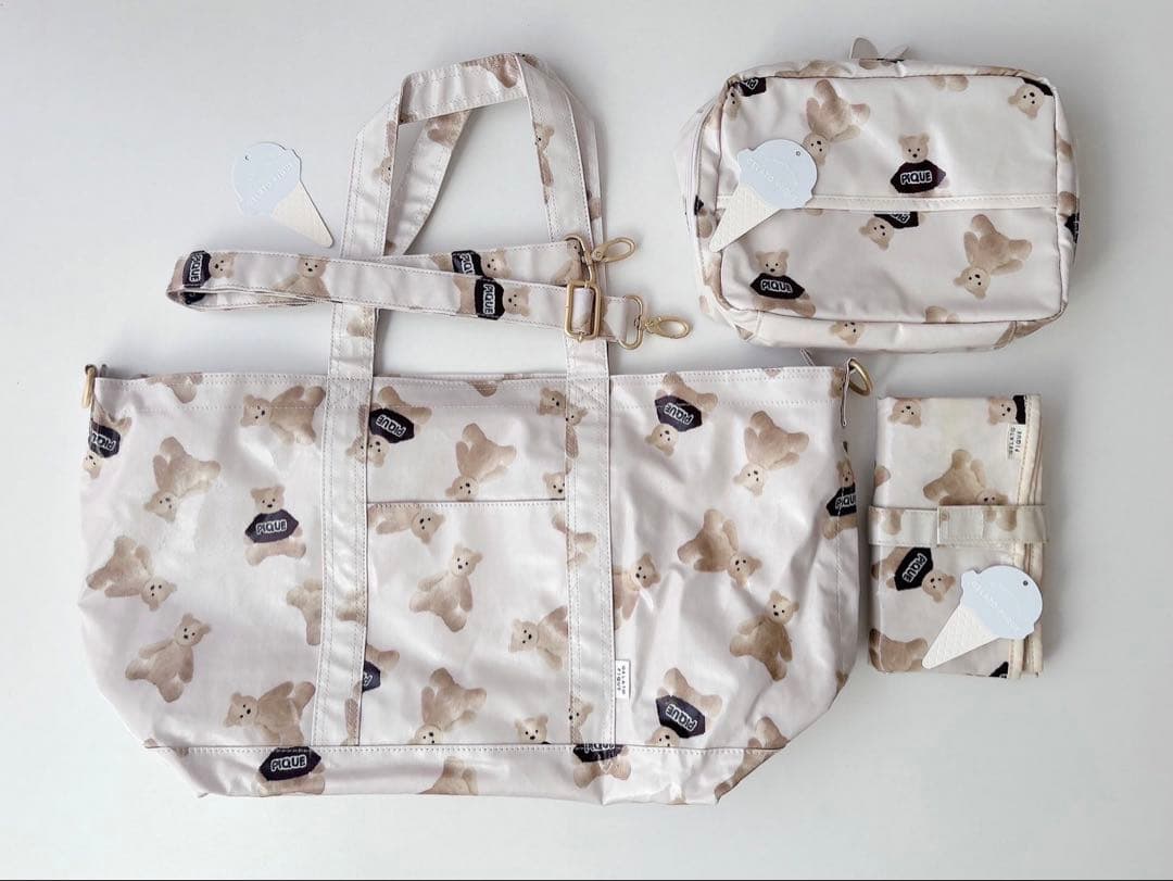 マタニティセット ジェラートピケ おむつポーチ ママバッグ バラ売り不可