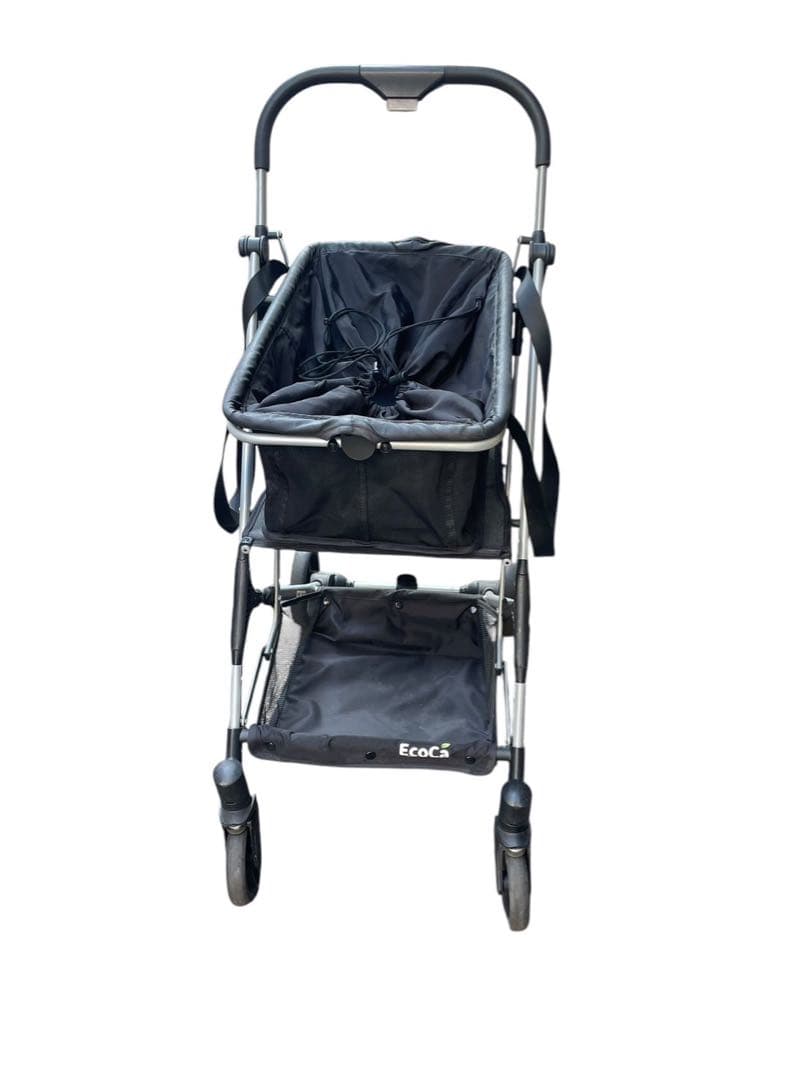 Ecoca エコカ ショッピングカート 本体 マイバックセット ブラック