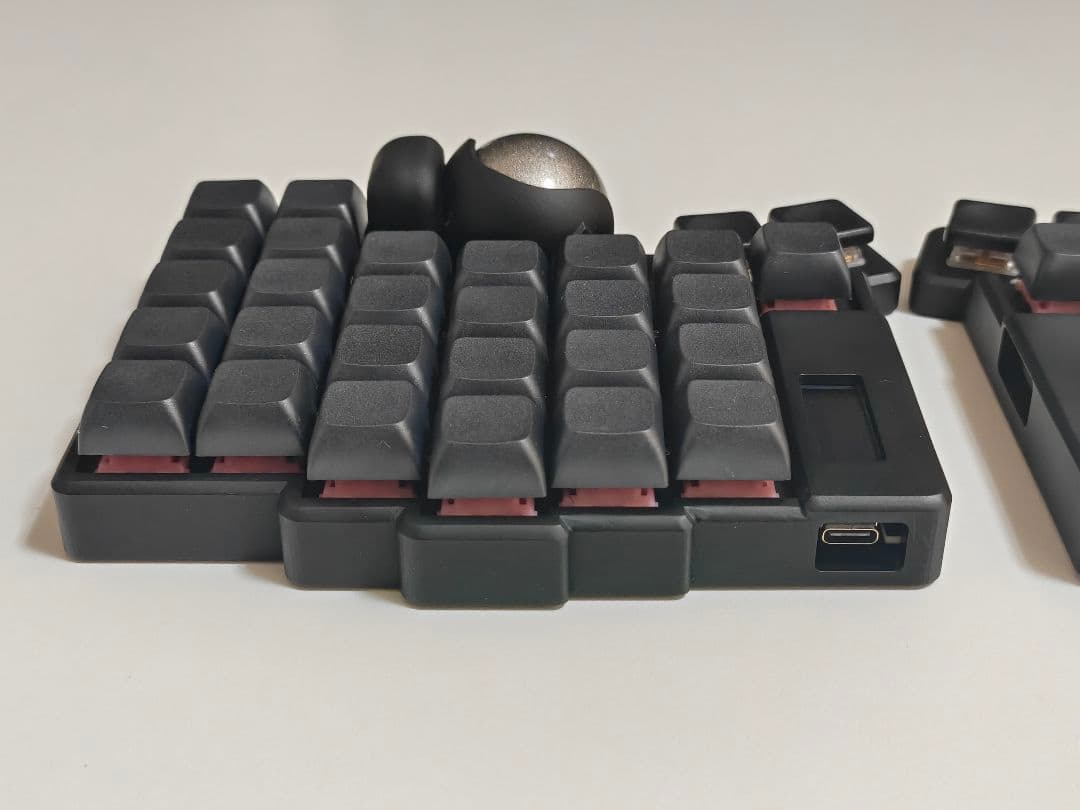 keyball61 完成品 自作キーボード 左右分割 ブラック
