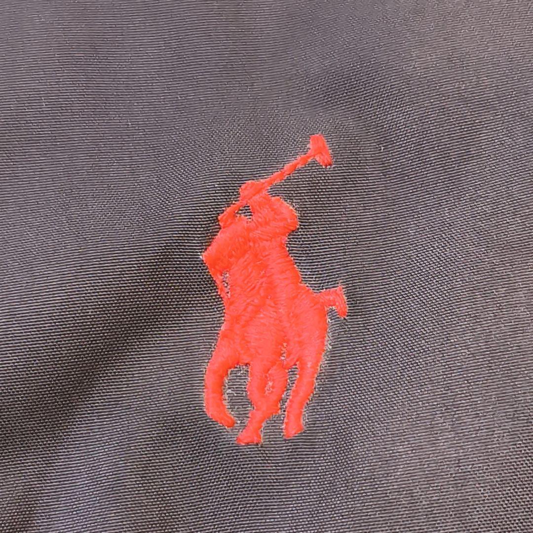 ポロラルフローレン ダウンジャケット 黒 M 刺繍ロゴ 肉厚