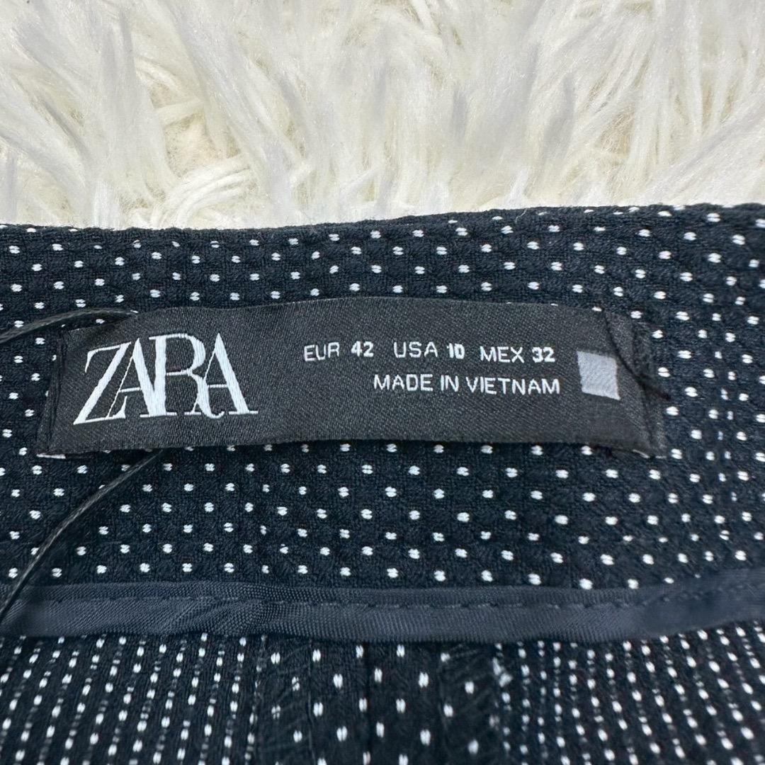 新品タグ付✨ ZARA ザラ 洗える パンツスーツ ドット柄 大きいサイズ XL