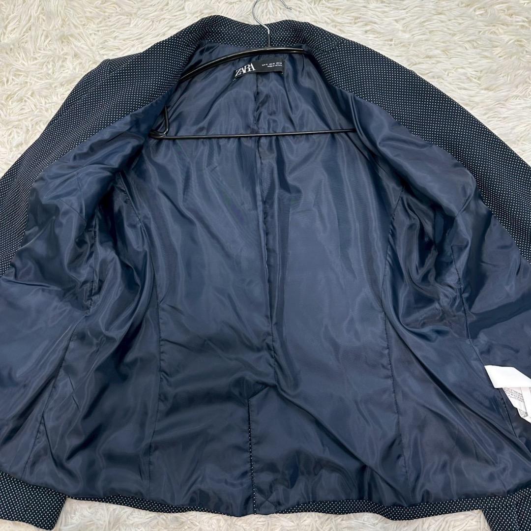 新品タグ付✨ ZARA ザラ 洗える パンツスーツ ドット柄 大きいサイズ XL