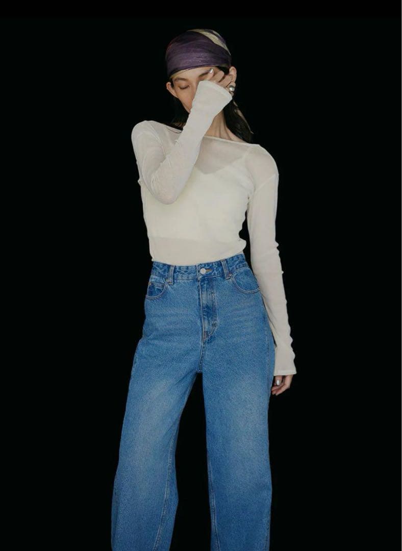 R 様 AMERI BACK THIGH SLIT DENIM