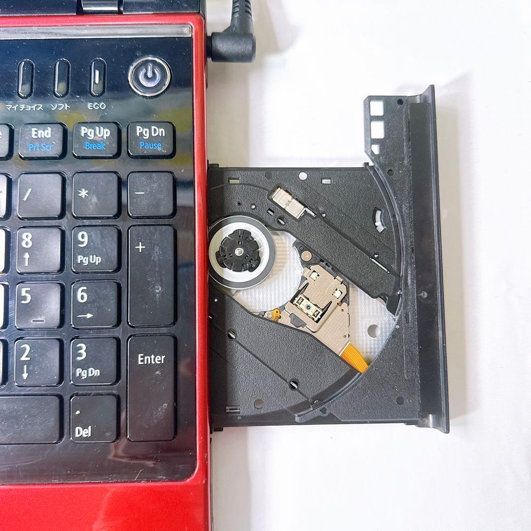 格安レッドパソコン❤️Windows11高速SSD❤️マウス付き❤️届いたらすぐ使える