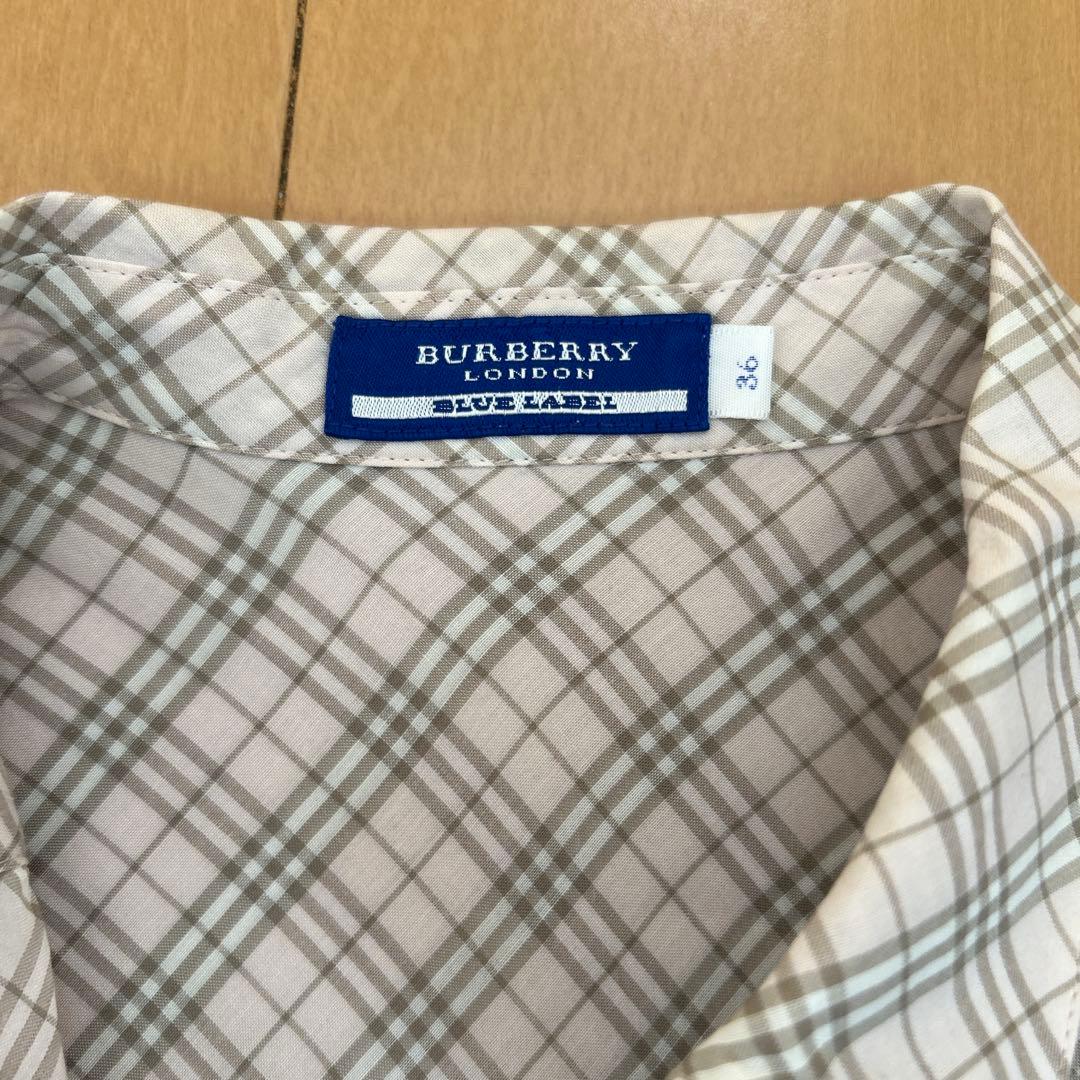 バーバリー　シャツワンピース　ピンク