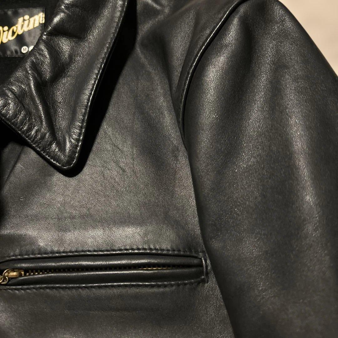 も*ち様 victim レザージャケット シングルライダースジャケット M
