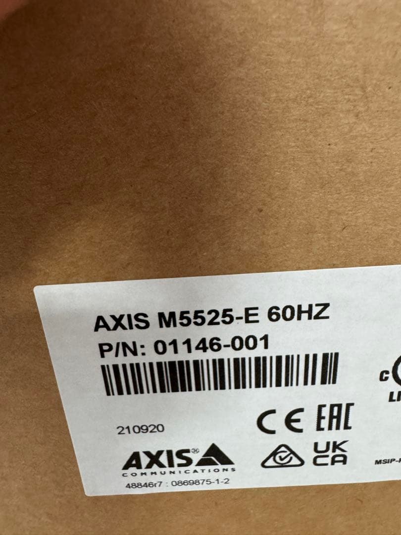 AXIS M5525-E 防犯カメラ　IPカメラ　② ネットワークカメラ　PTZ