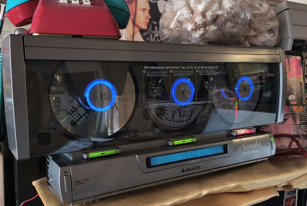 90年 激レア！ネオクラ！お洒落！希少！3連CDチェンジャーミニコンポ ラジカセ