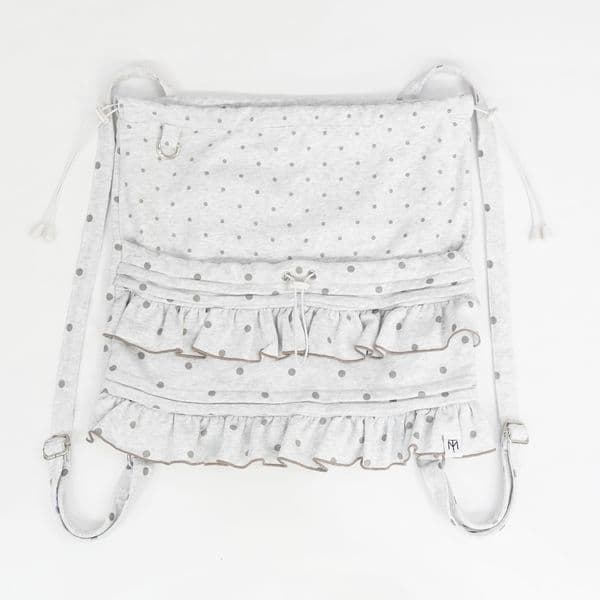 バッグ tie.me dot frill knapsack LIGHT GREY